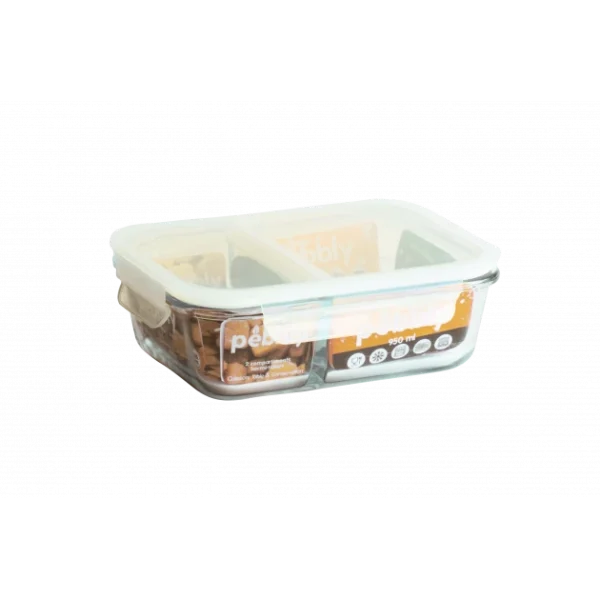 Les meilleures critiques de ✨ Boîte de Conservation en Verre avec Compartiments Rectangle 950 ml Pebbly 😀 3