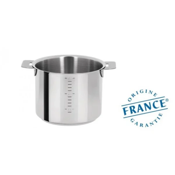Casserole Haute Graduée Ø 14 Cm Mutine Manche Amovible Inox Cristel 1