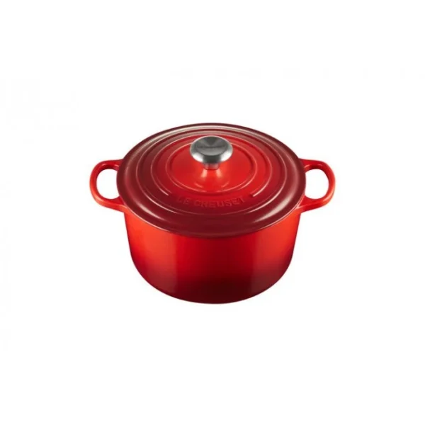 Cocotte En Fonte Haute 24 Cm Cerise Le Creuset 1