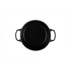 Cocotte En Fonte Haute 26 Cm Noir Ebène Le Creuset 15