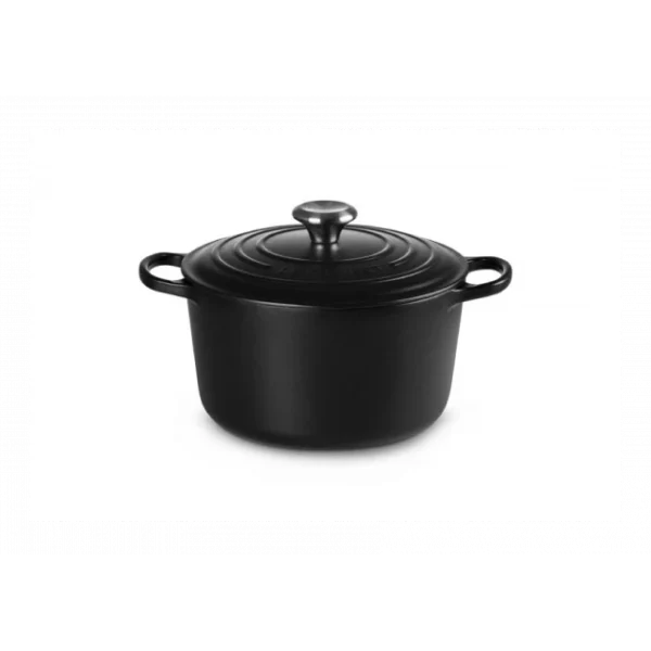 Cocotte En Fonte Haute 26 Cm Noir Ebène Le Creuset 1