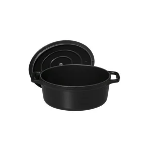 Cocotte En Fonte Ovale 17 Cm Noir Mat Chasseur 11
