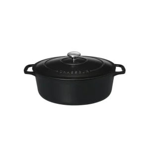 Cocotte En Fonte Ovale 27 Cm Noir Mat Chasseur 9