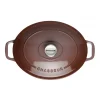 Cocotte En Fonte Ovale 29 Cm Bois De Rose Chasseur 20