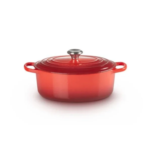 Cocotte En Fonte Ovale 29 Cm Cerise Le Creuset Signature 3