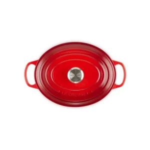 Cocotte En Fonte Ovale 29 Cm Cerise Le Creuset Signature 13
