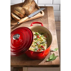 Cocotte En Fonte Ovale 29 Cm Cerise Le Creuset Signature 19