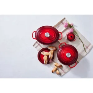 Cocotte En Fonte Ovale 29 Cm Cerise Le Creuset Signature 21