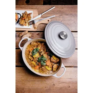 Cocotte En Fonte Ovale 29 Cm Mist Grey Le Creuset Signature 15