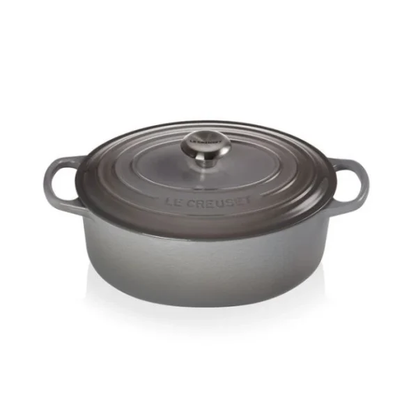 Cocotte En Fonte Ovale 29 Cm Mist Grey Le Creuset Signature 1