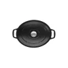 Cocotte En Fonte Ovale 29 Cm Noir Mat Chasseur 14