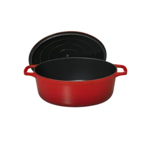 Cocotte En Fonte Ovale 31 Cm Rubis Chasseur 12