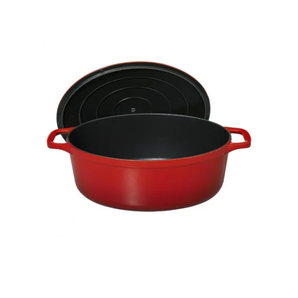 Cocotte En Fonte Ovale 31 Cm Rubis Chasseur 4