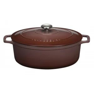 Cocotte En Fonte Ovale 33 Cm Bois De Rose Chasseur 8