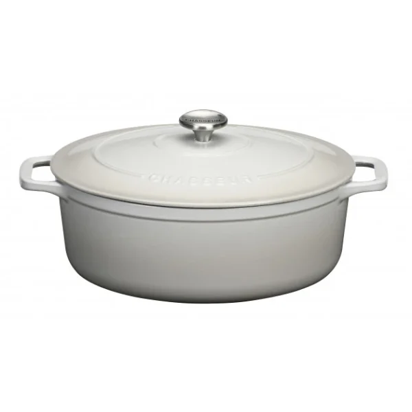 Cocotte En Fonte Ovale 33 Cm Macadamia Chasseur 3