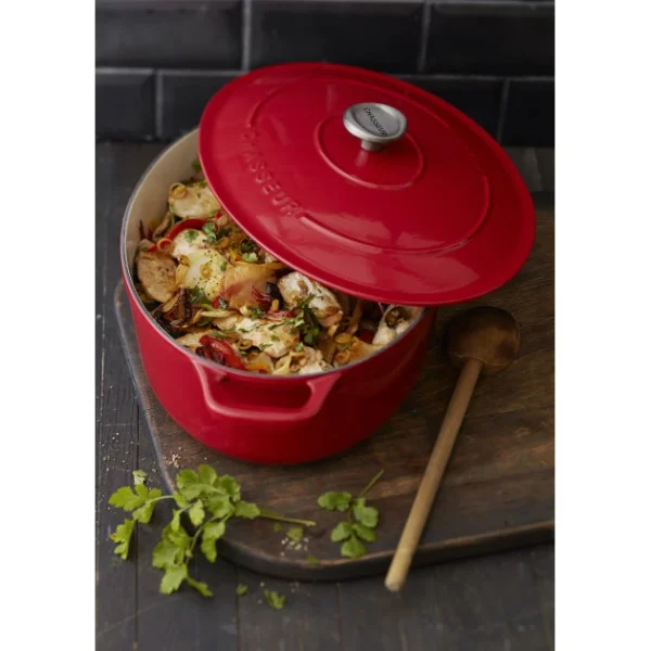 Cocotte En Fonte Ovale 33 Cm Rouge Chasseur 5