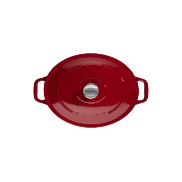 Cocotte En Fonte Ovale 33 Cm Rouge Chasseur 1