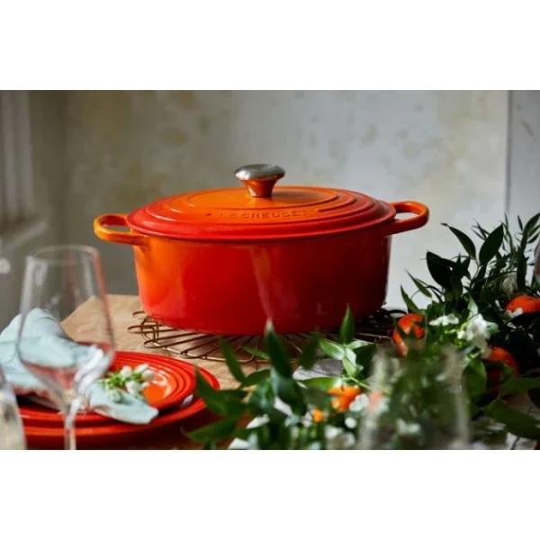 Cocotte En Fonte Ovale 40 Cm Volcanique Le Creuset Signature 6
