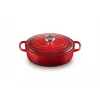 Cocotte En Fonte Ovale Basse 27 Cm Cerise Le Creuset Signature 25