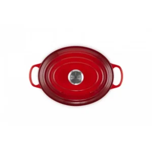 Cocotte En Fonte Ovale Basse 27 Cm Cerise Le Creuset Signature 13