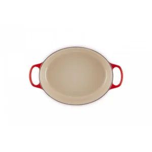 Cocotte En Fonte Ovale Basse 27 Cm Cerise Le Creuset Signature 15