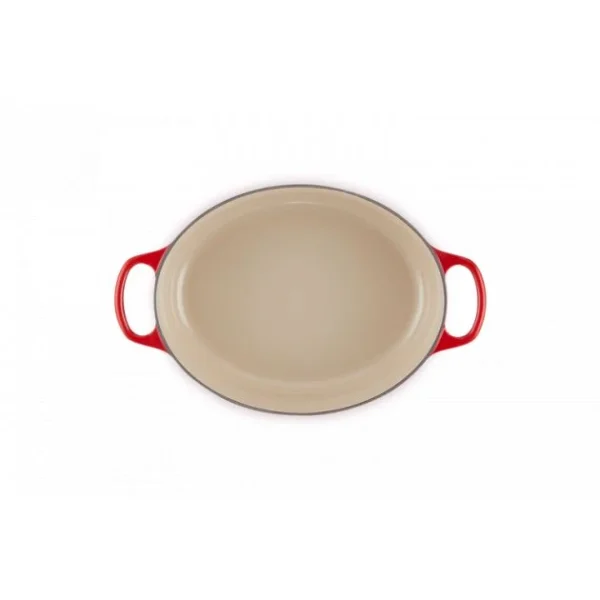 Cocotte En Fonte Ovale Basse 27 Cm Cerise Le Creuset Signature 6