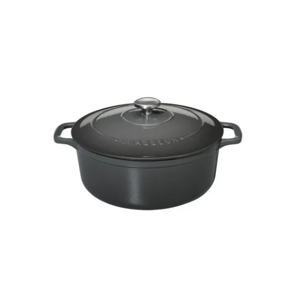 Cocotte En Fonte Ronde 18 Cm Caviar Chasseur 3