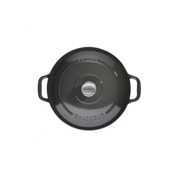 Cocotte En Fonte Ronde 18 Cm Caviar Chasseur 1