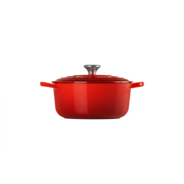 Cocotte En Fonte Ronde 20 Cm Cerise Le Creuset Signature 3