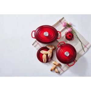Cocotte En Fonte Ronde 20 Cm Cerise Le Creuset Signature 21
