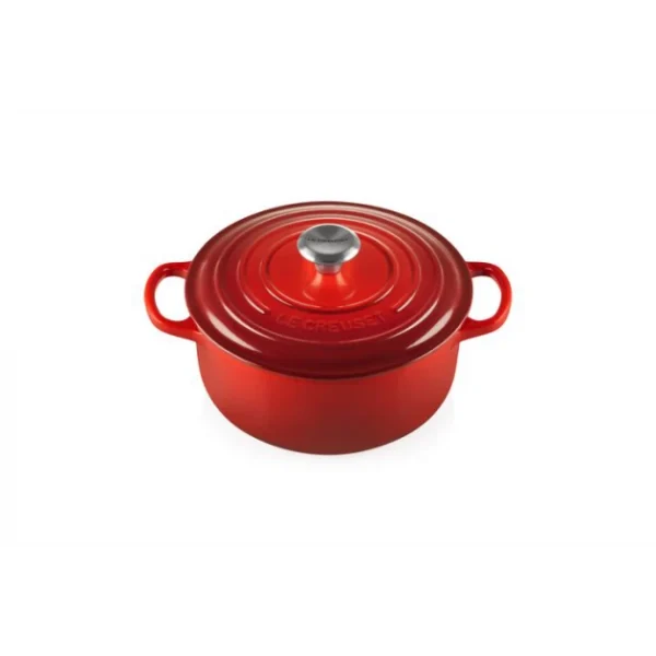 Cocotte En Fonte Ronde 20 Cm Cerise Le Creuset Signature 1