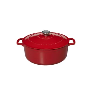 Cocotte En Fonte Ronde 20 Cm Rouge Chasseur 9