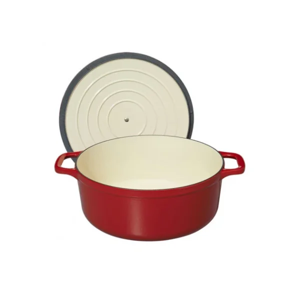 Cocotte En Fonte Ronde 20 Cm Rouge Chasseur 4