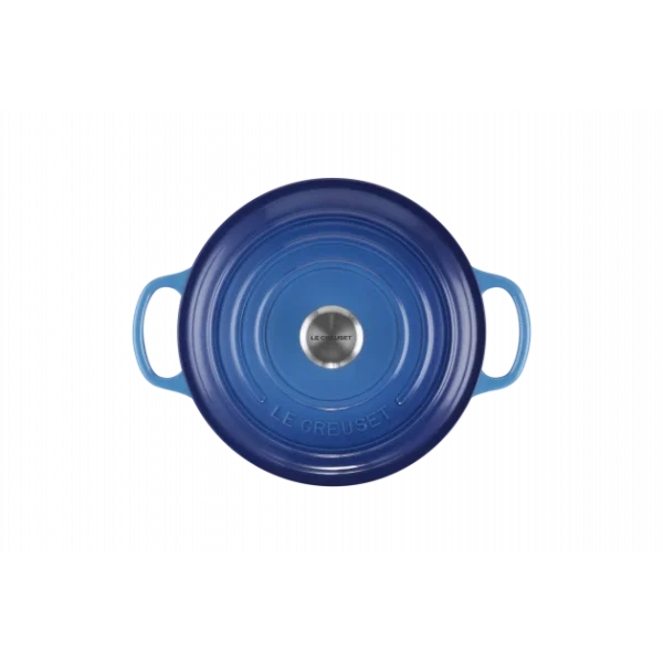 Cocotte En Fonte Ronde 22 Cm Signature Azur Le Creuset 4