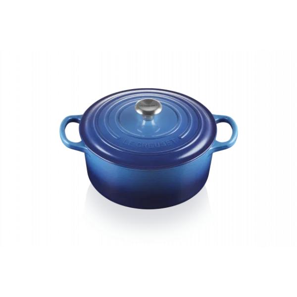 Cocotte En Fonte Ronde 22 Cm Signature Azur Le Creuset 1