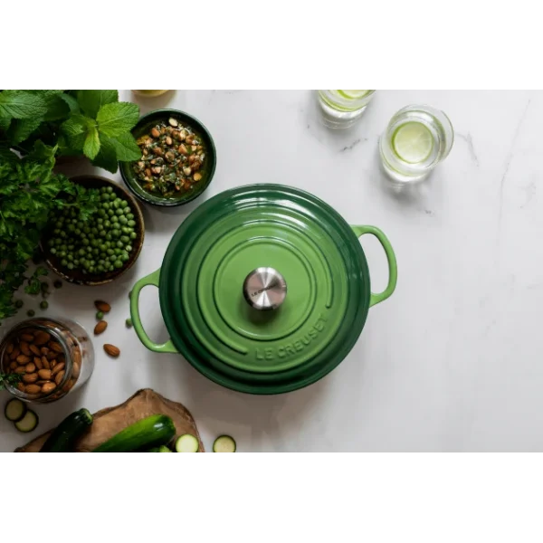 Cocotte En Fonte Ronde 24 Cm Bamboo Le Creuset Signature 6