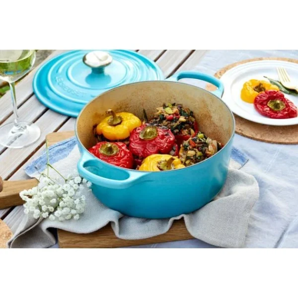 Cocotte En Fonte Ronde 24 Cm Caraïbes Le Creuset Signature 6