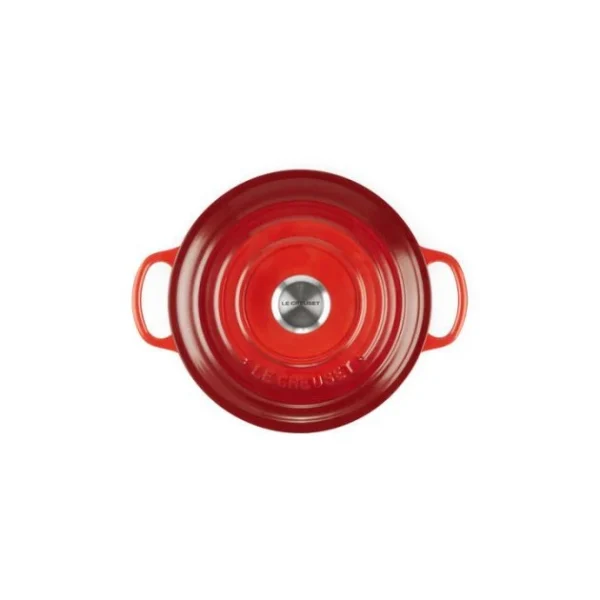 Cocotte En Fonte Ronde 24 Cm Cerise Le Creuset Signature 4