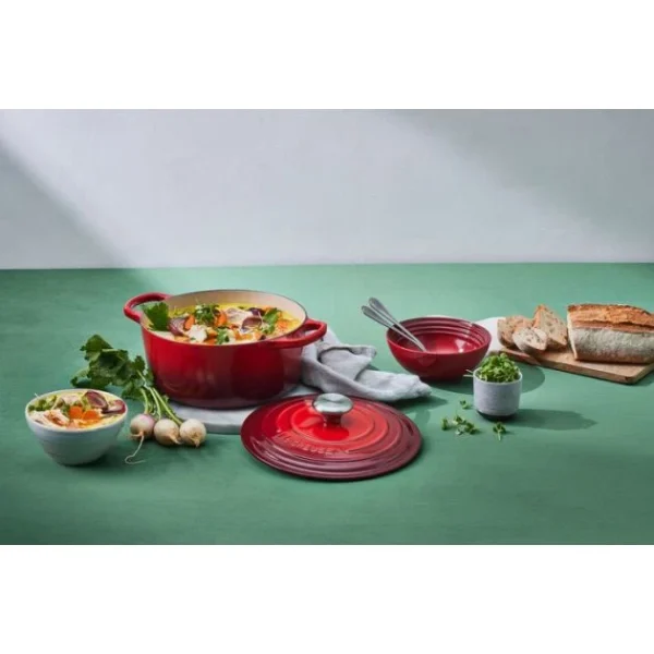 Cocotte En Fonte Ronde 24 Cm Cerise Le Creuset Signature 7