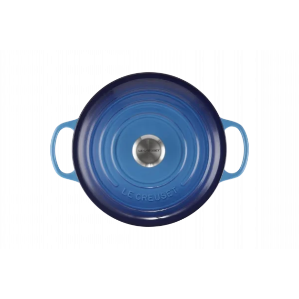 Cocotte En Fonte Ronde 26 Cm Azur Le Creuset Signature 4