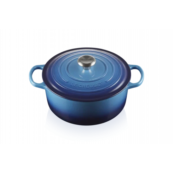 Cocotte En Fonte Ronde 26 Cm Azur Le Creuset Signature 1