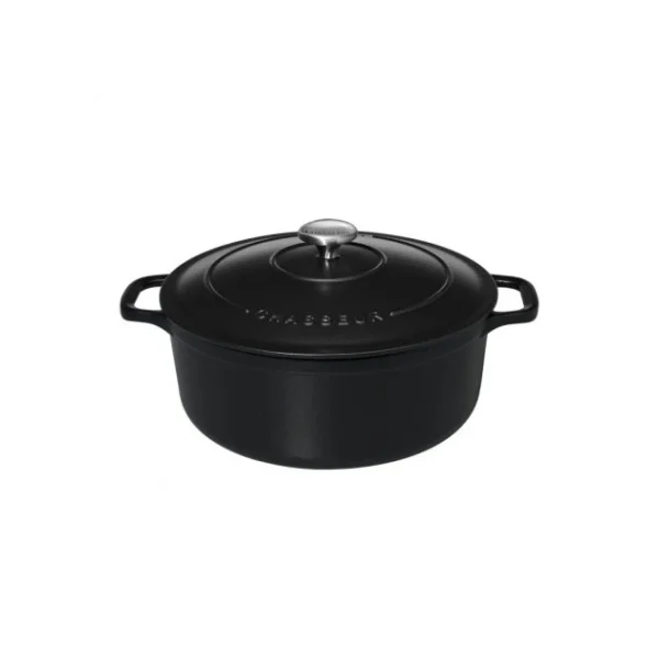 Cocotte En Fonte Ronde 28 Cm Noir Mat Chasseur 3