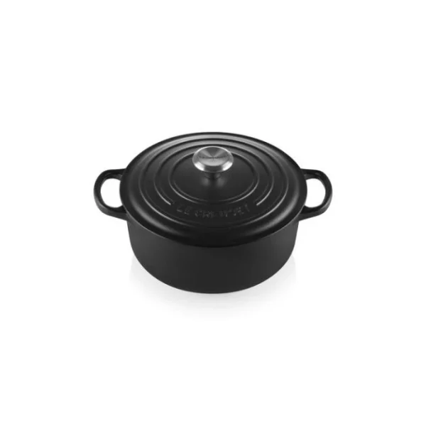 Cocotte En Fonte Ronde 30 Cm Noir Mat Le Creuset Signature 1