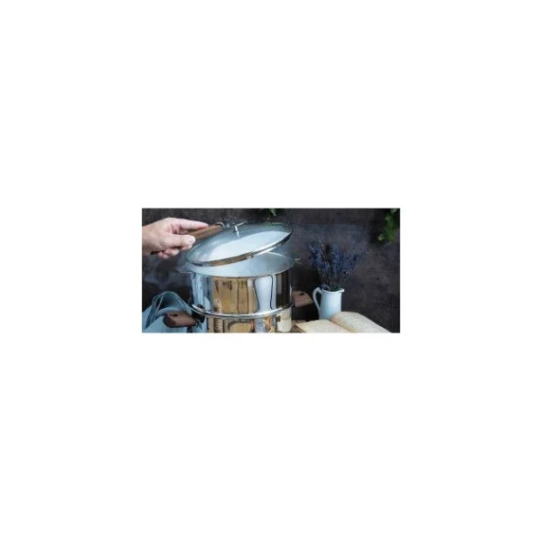 Couvercle Plat En Verre Trempé 24 Cm Strate Amovible Cristel 6