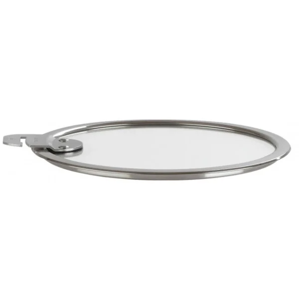 Couvercle Plat En Verre Trempé 24 Cm Strate Amovible Cristel 1