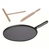 Crêpière 30 Cm Fonte Noire Staub, Manche Fonte 5