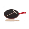 Crêpière Fonte Émaillée 27 Cm Cerise Avec Accessoires Le Creuset 5