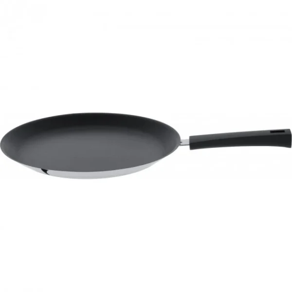 Crêpière Mutine Ø 30 Cm Manche Fixe Anti-Adhésive Inox Cristel 1