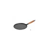 Crêpière Ø 28 Cm Fonte Noire Manche Bois Staub 14