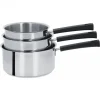 Lot De 3 Casseroles Inox à Poignée Noire Mutine Fixe Cristel 5